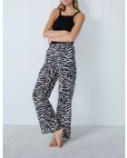 Kali Noir Hose mit schwarzem Aufdruck