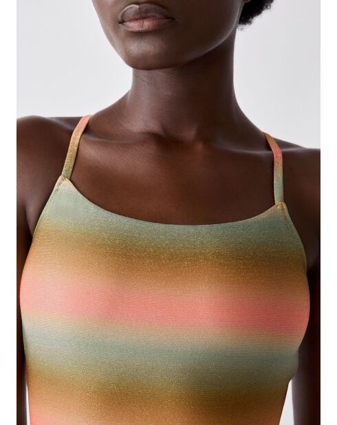 Bañador Geode de 1 pieza con aros y almohadilla extraíble multicolor