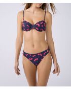Bikinibroekje Bacio met marineblauwe print