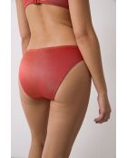 Slip bikini in mattone brillante