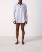 Adria b SPE blau-weiß gestreiftes Langarmhemd