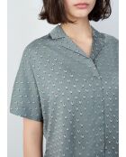 Rhett Shirt mit grünem Hintergrundprint