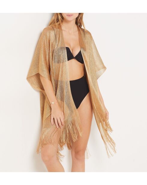 Kimono Sparkly b Champagne doré