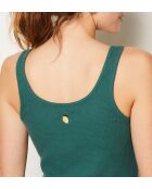 Camiseta sin mangas Charline verde abeto