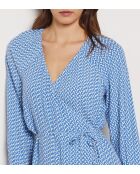 Vestido estampado azul celeste Telma