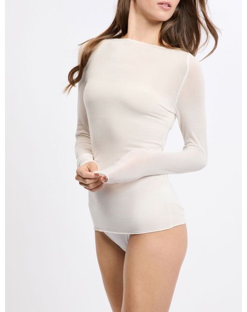 Warm licht ecru T-shirt