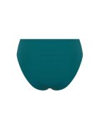 Braguita de bikini azul petróleo de cintura alta