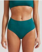 Braguita de bikini azul petróleo de cintura alta