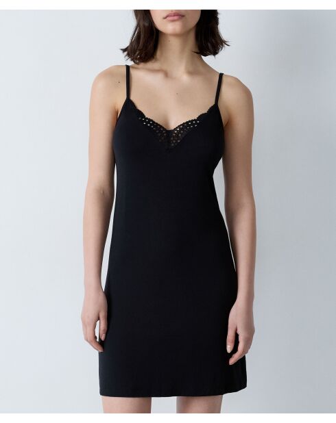 Josephine schwarzes Nachthemd