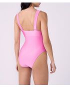 Traje de baño de una pieza sin aros rosa caramelo Profuma