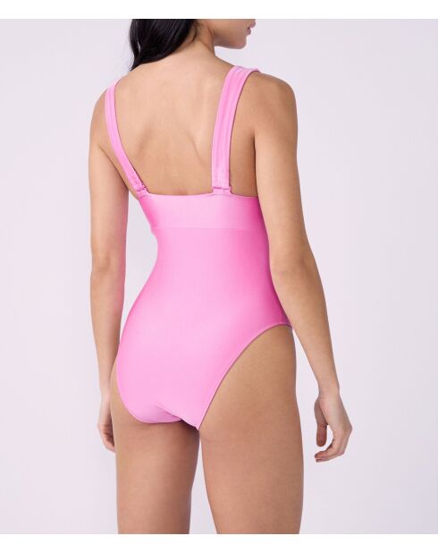 Traje de baño de una pieza sin aros rosa caramelo Profuma