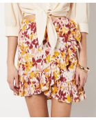 Gonna Angelina con stampa multicolor