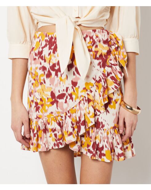 Gonna Angelina con stampa multicolor