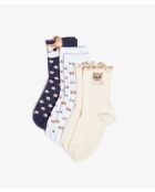 Boite cadeau de chaussettes Beloved écrue