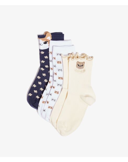 Boite cadeau de chaussettes Beloved écrue