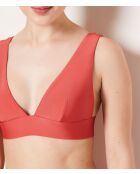 Soutien-gorge triangle sans armature et sans coque Caleta terracotta