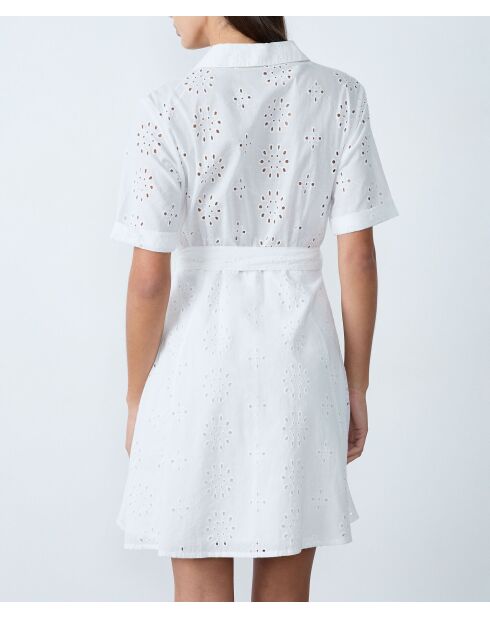 Carla weißes besticktes Kleid