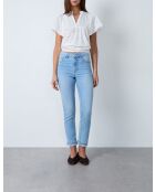 Himmelblaue Slim-Hose