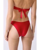 Negara rood hoogopgesneden bikinibroekje