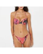 Soutien-gorge push-up classique avec armature et avec coque Honeymoon imprimé fond brique