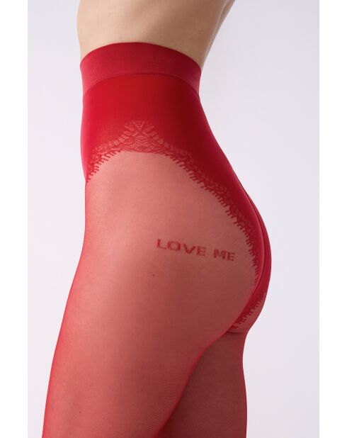 Collant Jeanne rouge