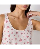 Witte top met hartjesprint van Carson