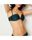 Reggiseno a fascia senza ferretto verde anatra Caleta