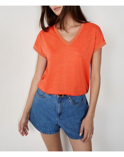 Orangefarbenes Jules T-Shirt