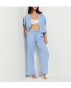 Pantalon Begonia bleu