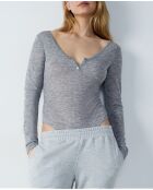 Einteiliger Body Lenna, grau