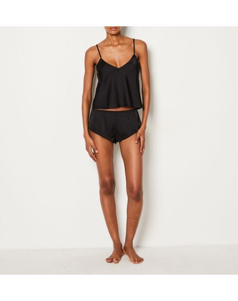 Set cadeau - Pyjama deux pièces Sissie noir