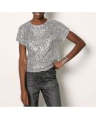 Fegha-T-Shirt in Silber