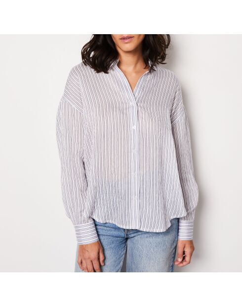 Pauline Ray Shirt mit blaugrünem Aufdruck