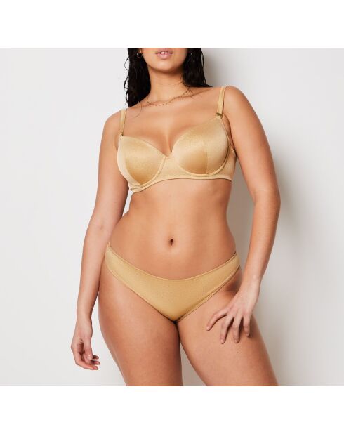 Reggiseno classico in oro idilliaco con ferretto e conchiglia