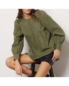 Blusa Suzon color oliva kaki