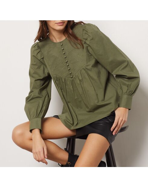 Blusa Suzon caqui oliva