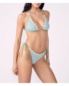 Brasilianische Bikinihose Fic Anchusa, bedruckt auf weißem Hintergrund