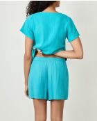 Erin duck blauwe korte broek