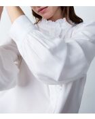 Emilie weißes besticktes Hemd