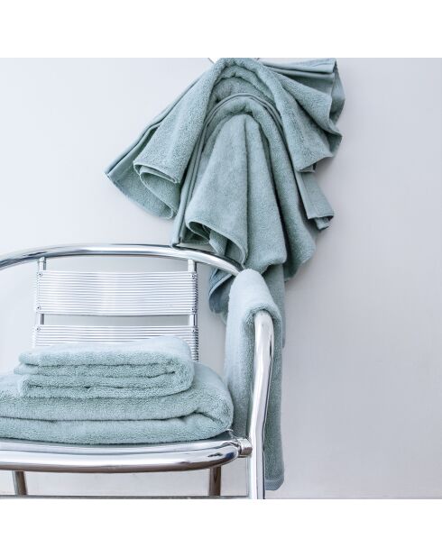 Essential Badetuch aus gekämmter Bio-Baumwolle, einfarbig, Islandblau - 60x100 cm