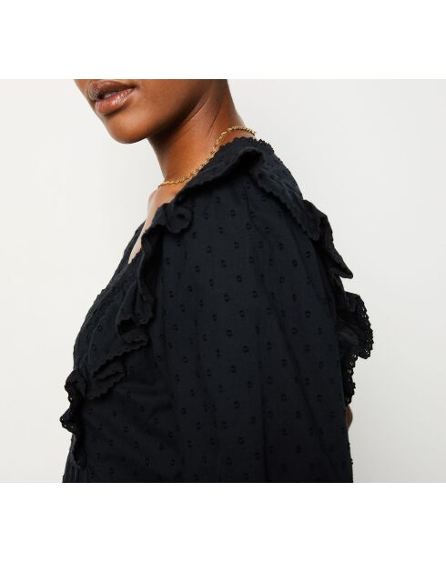 Blusa bordada negra Jasmin