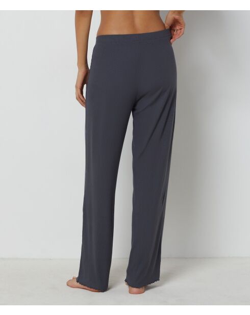 Antracietkleurige broek Asuka