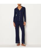 Donkerblauw overhemd Albane