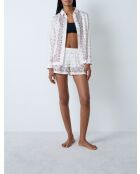 Ecrufarbenes Bobbyhemd