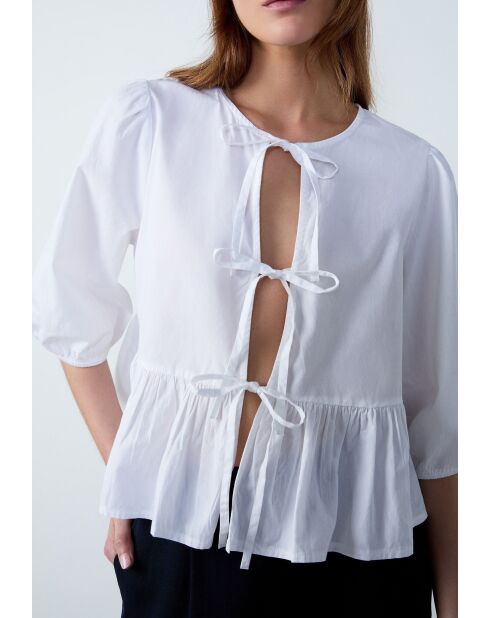 Witte blouse Gina