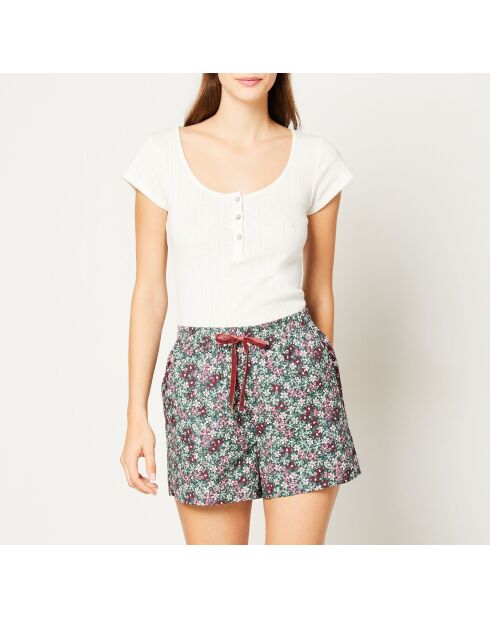 Wallis Shorts mit blaugrünem Aufdruck