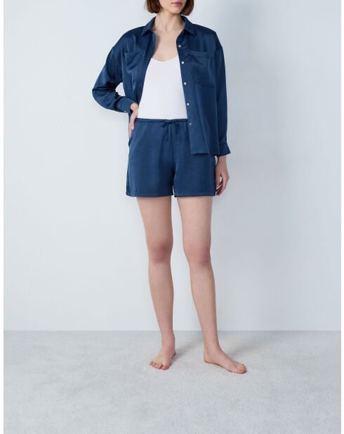 Sleepy blauwe korte broek