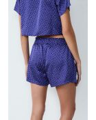 Tioko blaugrünes bedrucktes Negligé