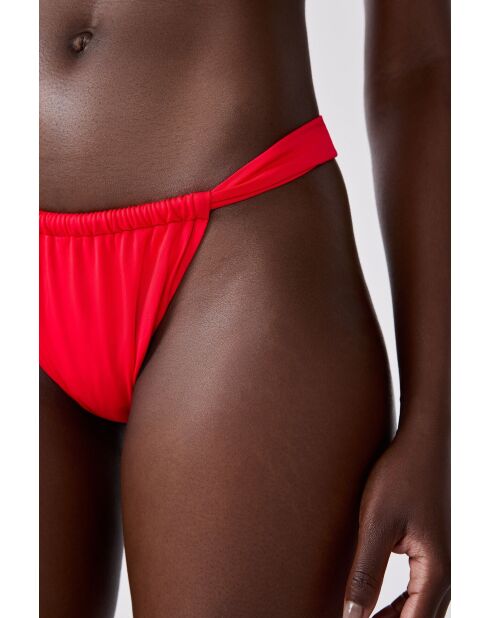 Braguitas de bikini brasileñas rojas High Leg Luarca