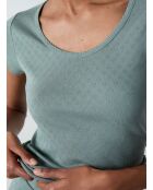 T-shirt met kaki olijfgroen van Pollin